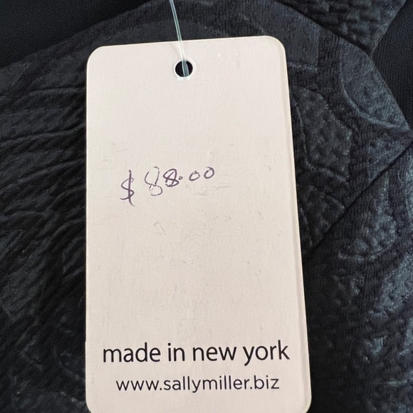 Sally Miller Couture girls dress. Black fun fabric size Large (12) - Picture 4 of 4